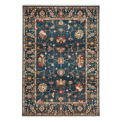 Landis Rug – Keshan Cerulean Blue – cabin lodge area rug