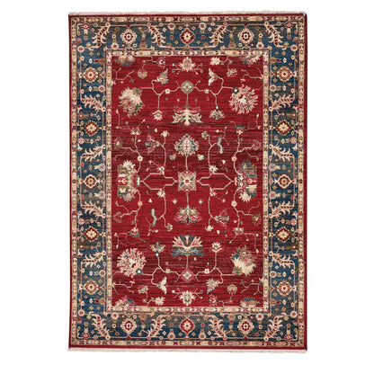 Landis Rug – Keshan Crimson Navy – cabin lodge area rug
