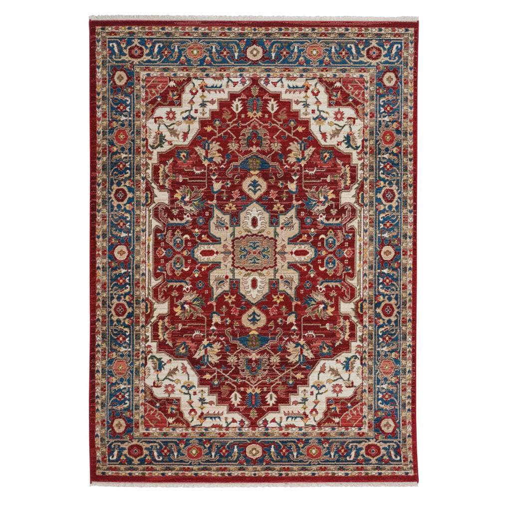 Alden Rug – Medallion Classic Red – cabin lodge area rug