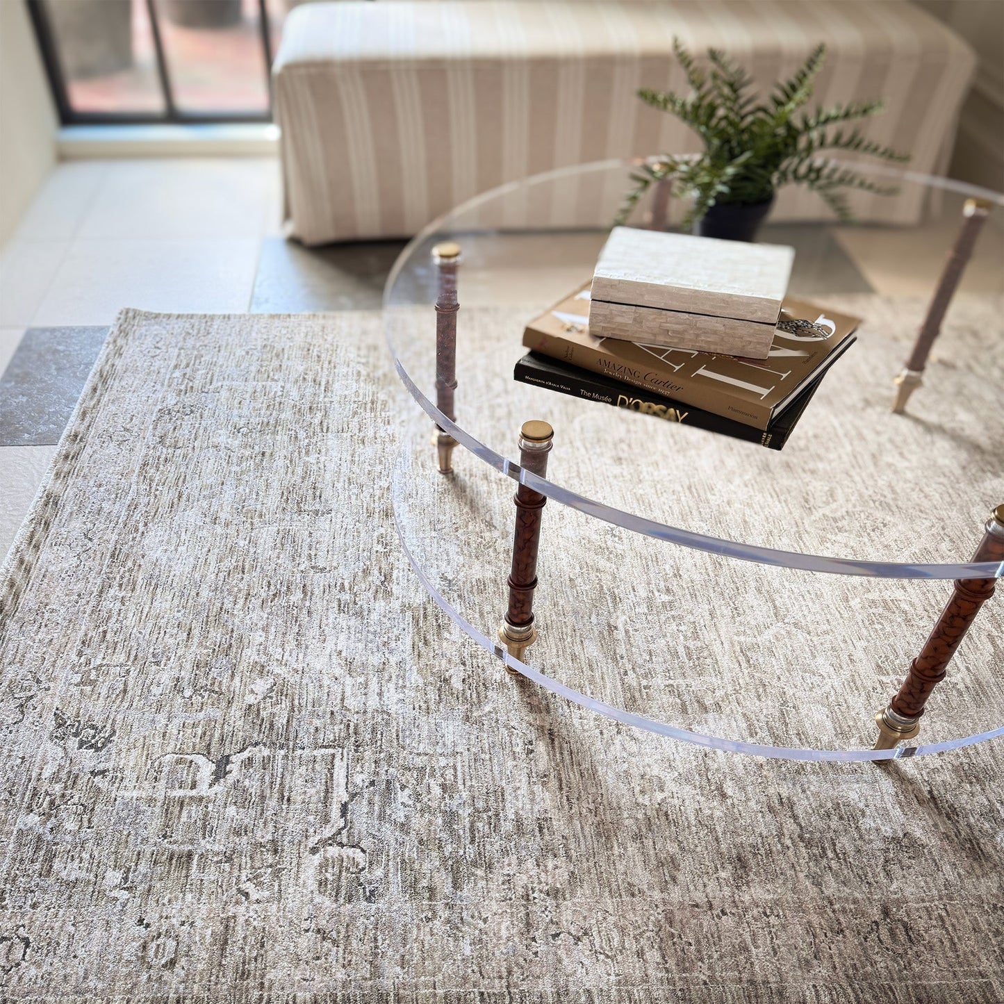 Capel Great Horn-Heriz Area Rug - Green - Lifestyle View