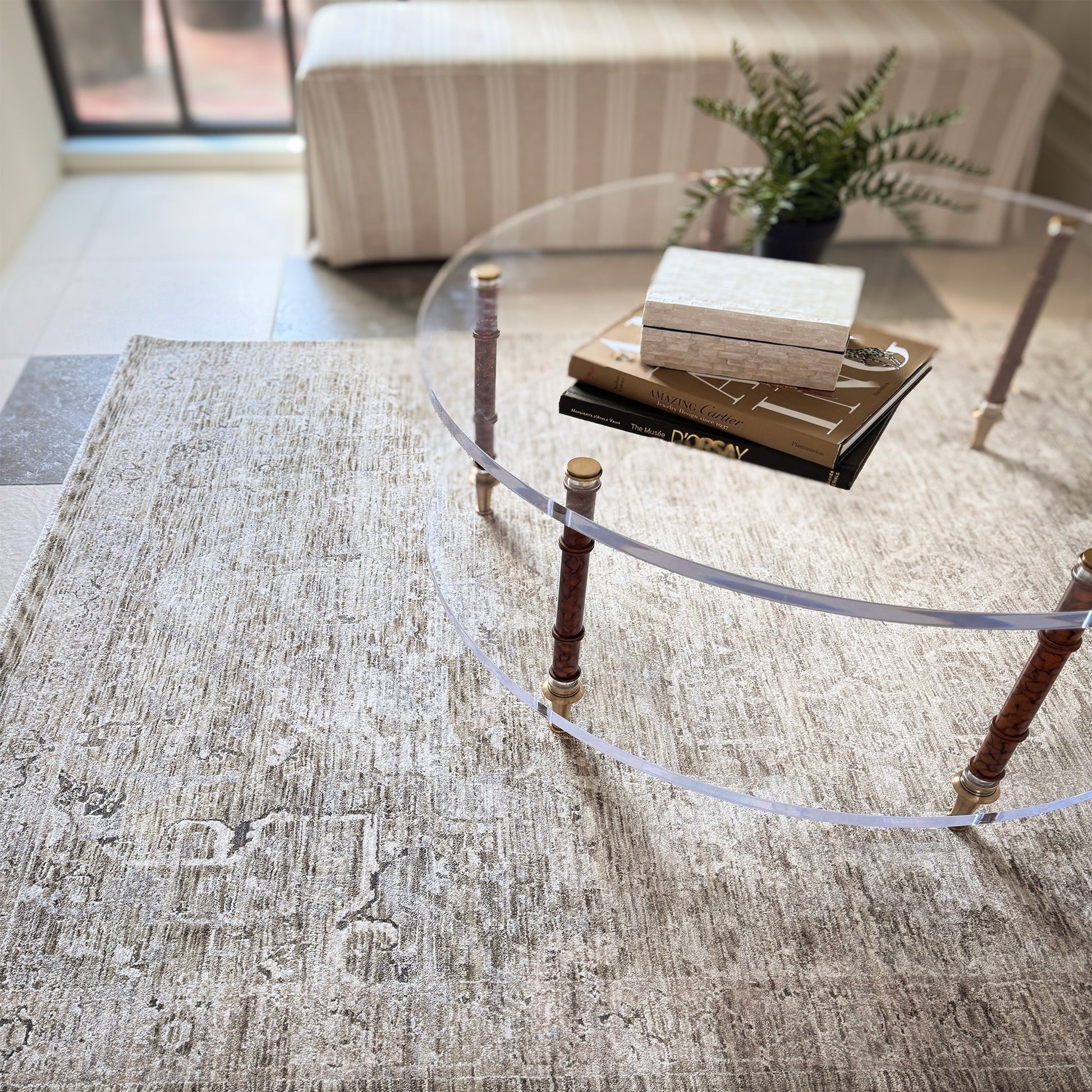 Capel Great Horn-Heriz Area Rug - Green - Lifestyle View