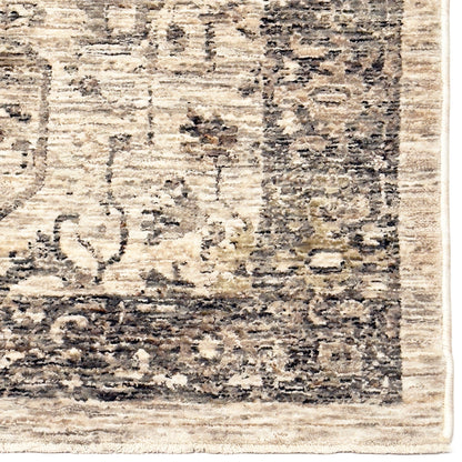 Capel Great Horn-Heriz Area Rug - Tan - Corner View