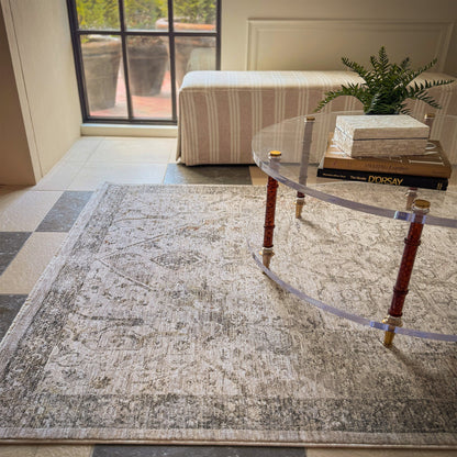 Capel Great Horn-Heriz Area Rug - Tan - Lifestyle View