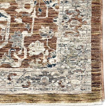 Capel Great Horn-Heriz Area Rug - Clay - Corner View
