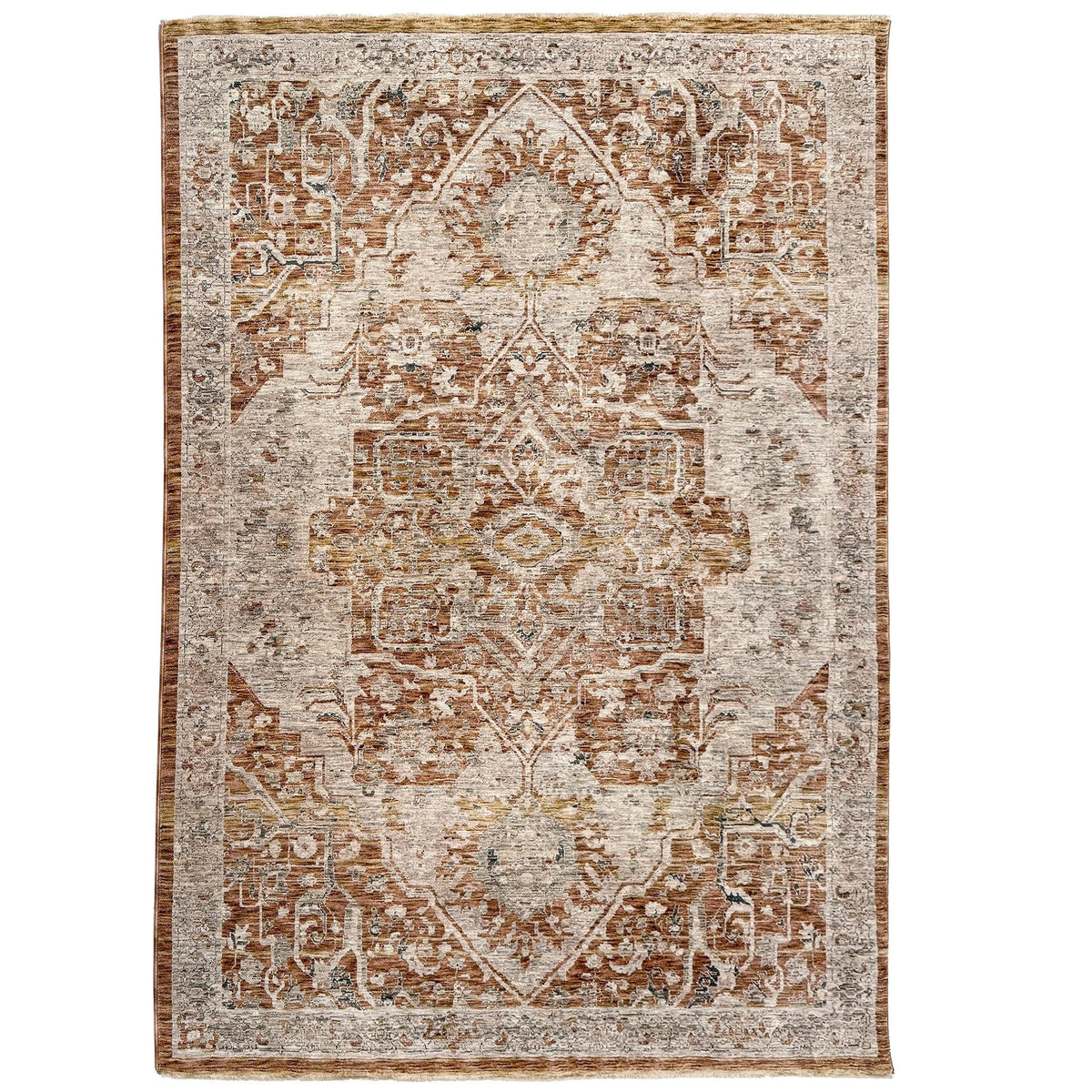 Capel Great Horn-Heriz Area Rug - Clay