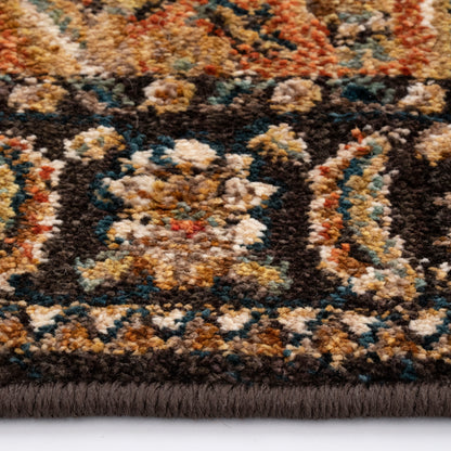 Bosphorus Rug – Bahktiar Chocolate – close up