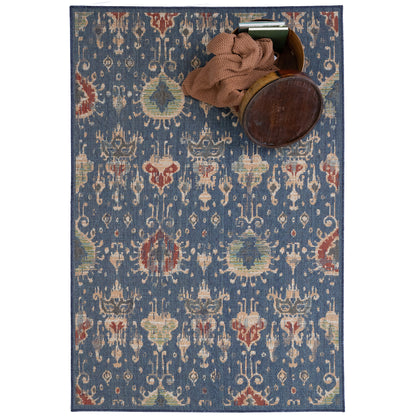 Captiva Rug – Ikat Navy – detail view