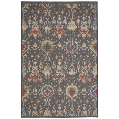 Captiva Rug – Ikat Brown – cabin lodge area rug
