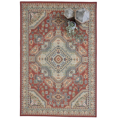 Captiva Rug – Tabriz Red – detail view