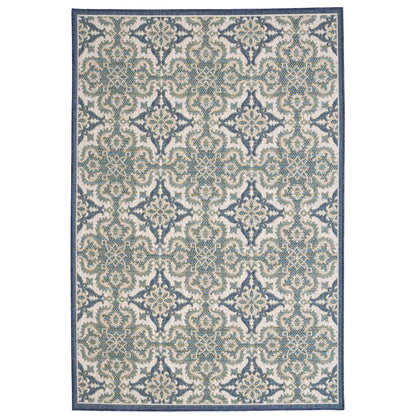 Captiva Rug – Tile Blue – cabin lodge area rug