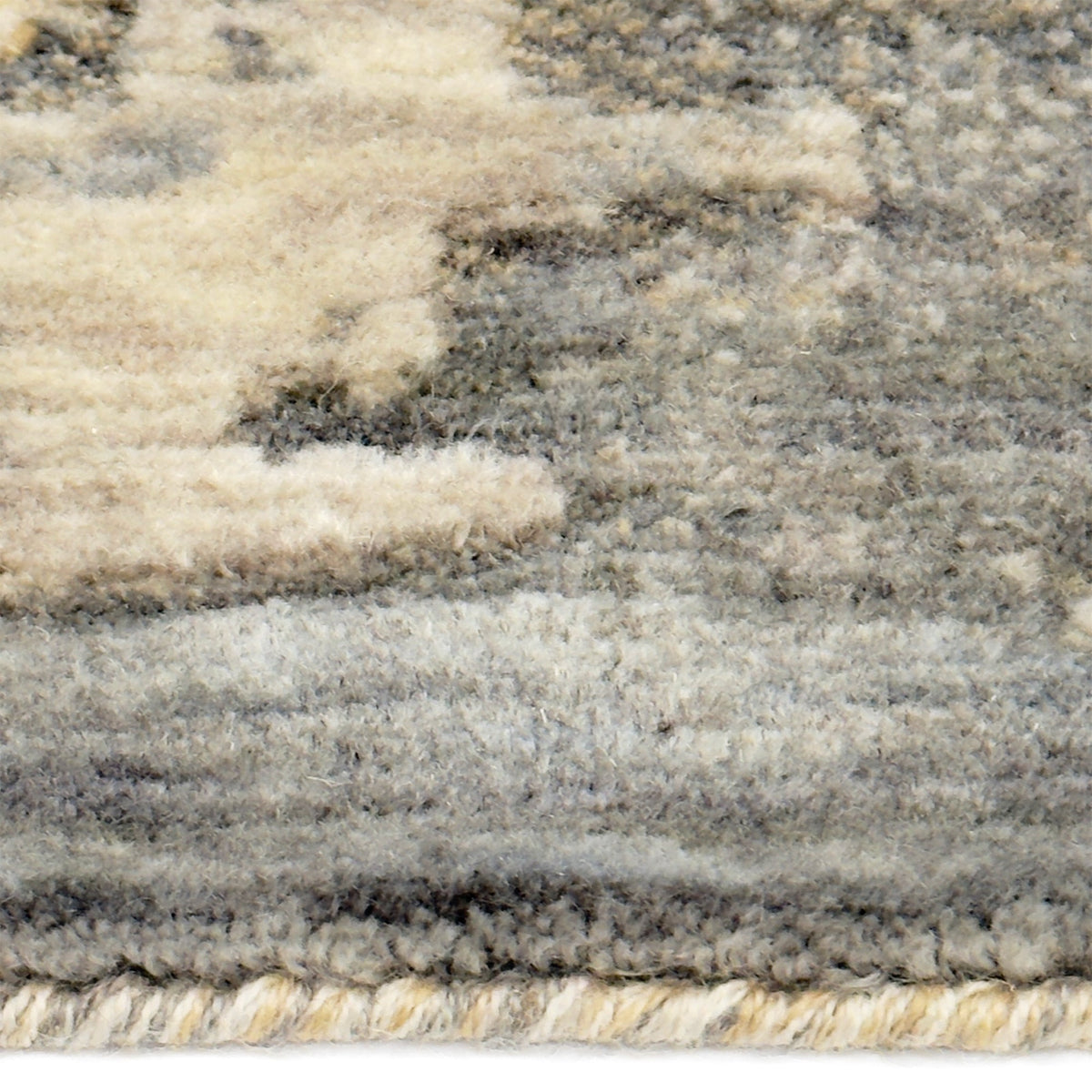 Capel Enchanted Area Rug - Smoke - Cross-Section View