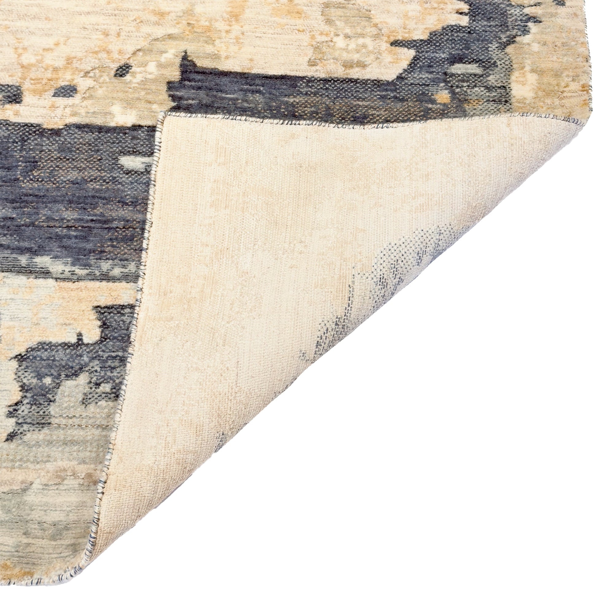 Capel Enchanted Area Rug - Sea Blue - Back View