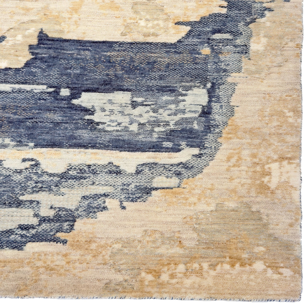 Capel Enchanted Area Rug - Sea Blue - Corner View
