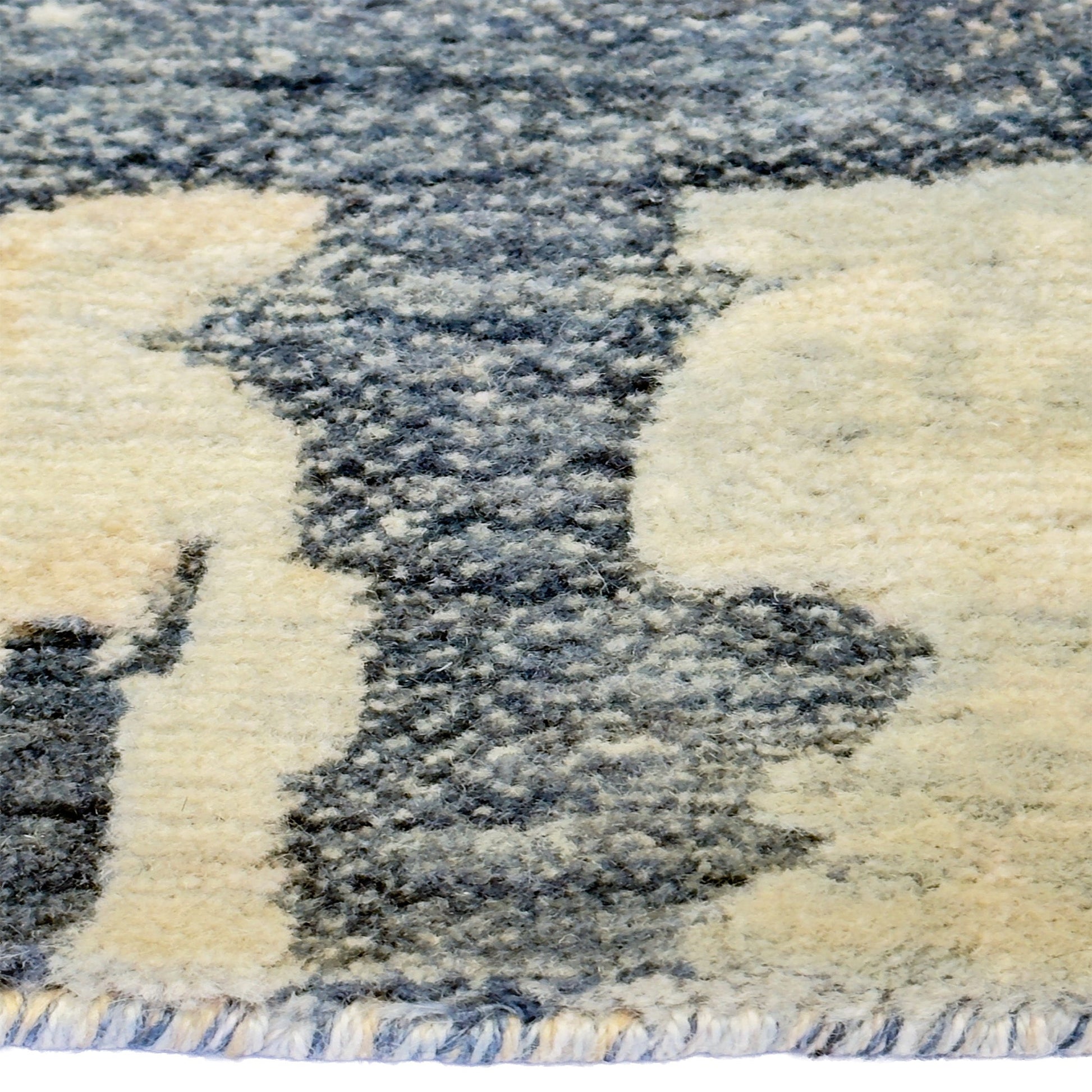 Capel Enchanted Area Rug - Sea Blue - Cross-Section View