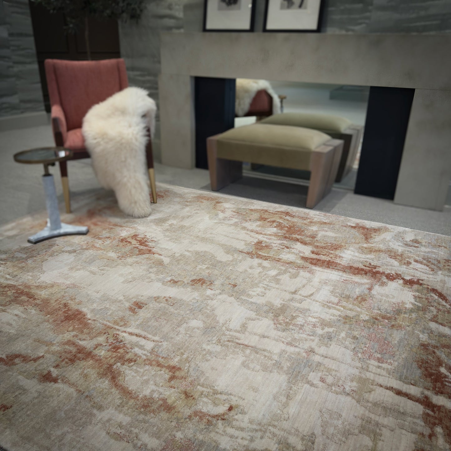 Capel Enchanted Area Rug - Spice - Lifestyle View