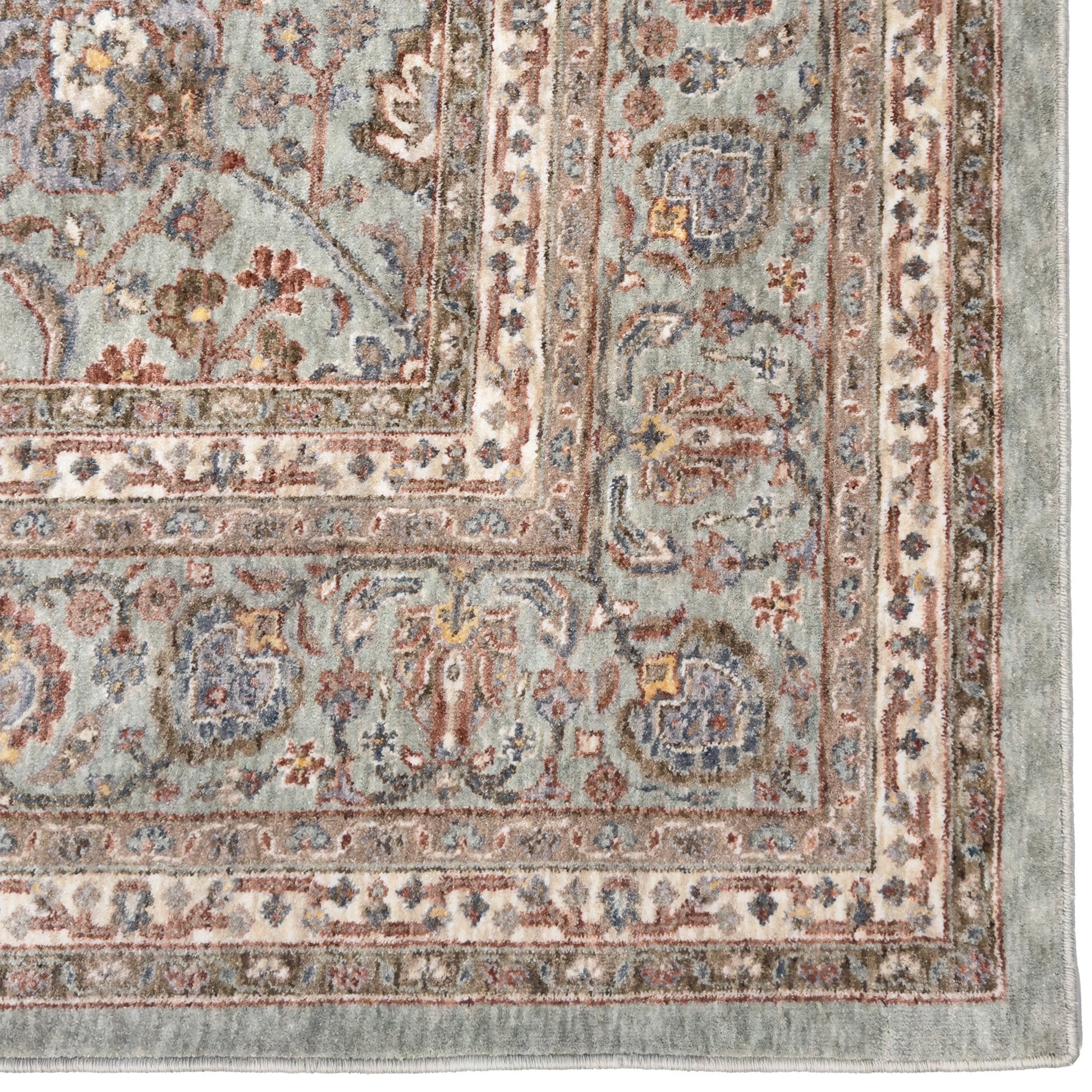 Capel Mt. Pleasant Area Rug - Lt. Green - Corner View