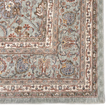 Capel Mt. Pleasant Area Rug - Lt. Green - Corner View