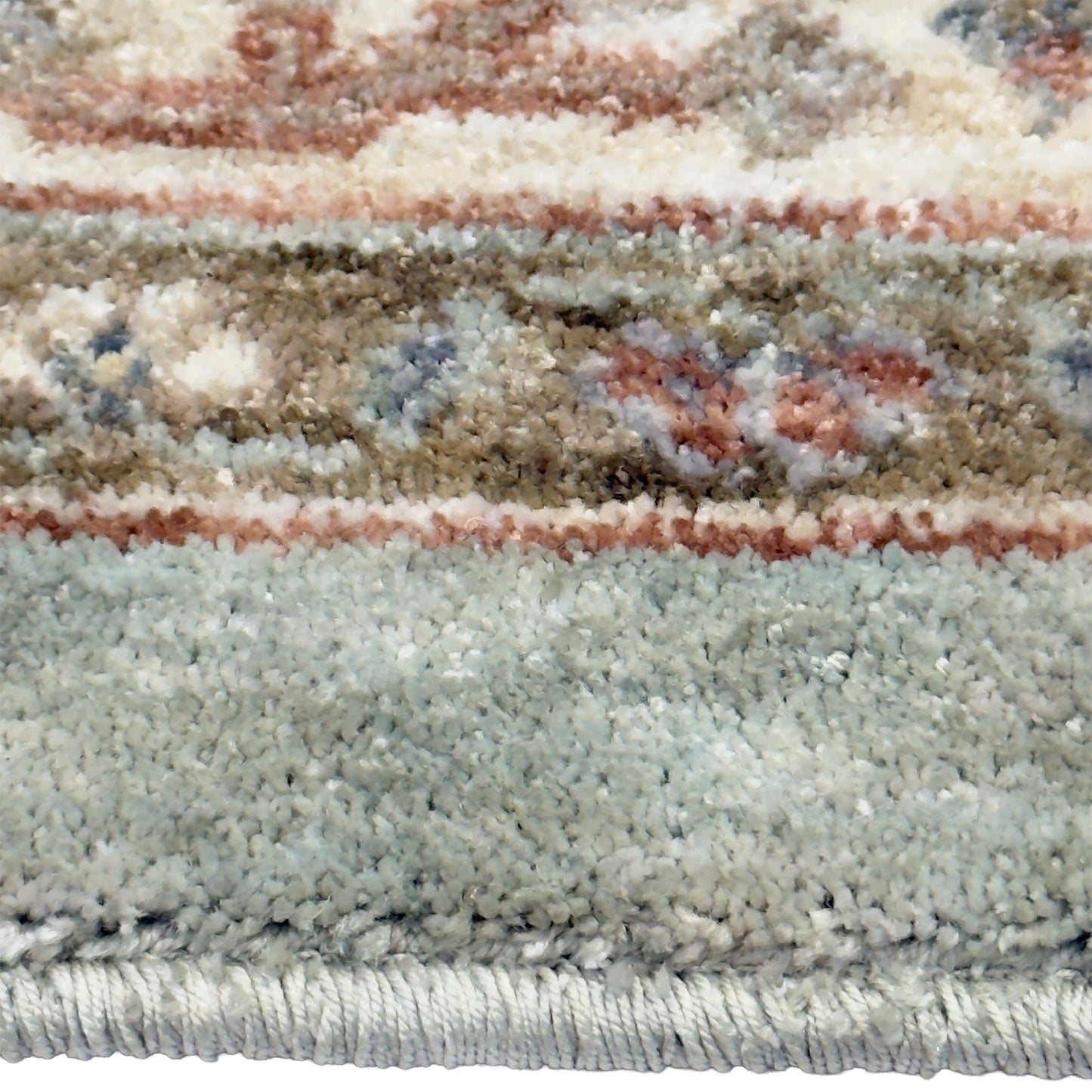 Capel Mt. Pleasant Area Rug - Lt. Green - Cross-Section View