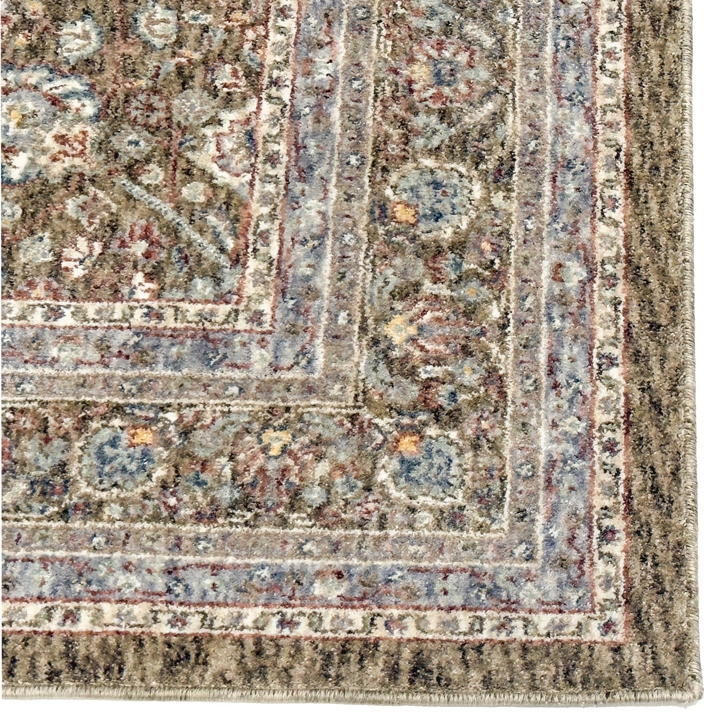 Capel Mt. Pleasant Area Rug - Med. Green - Corner View
