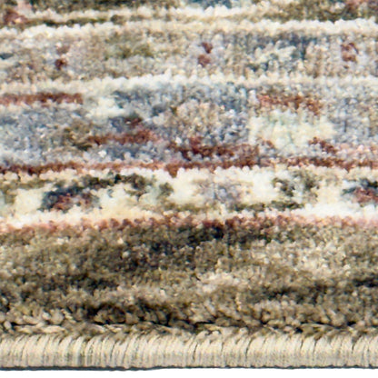 Capel Mt. Pleasant Area Rug - Med. Green - Cross-Section View