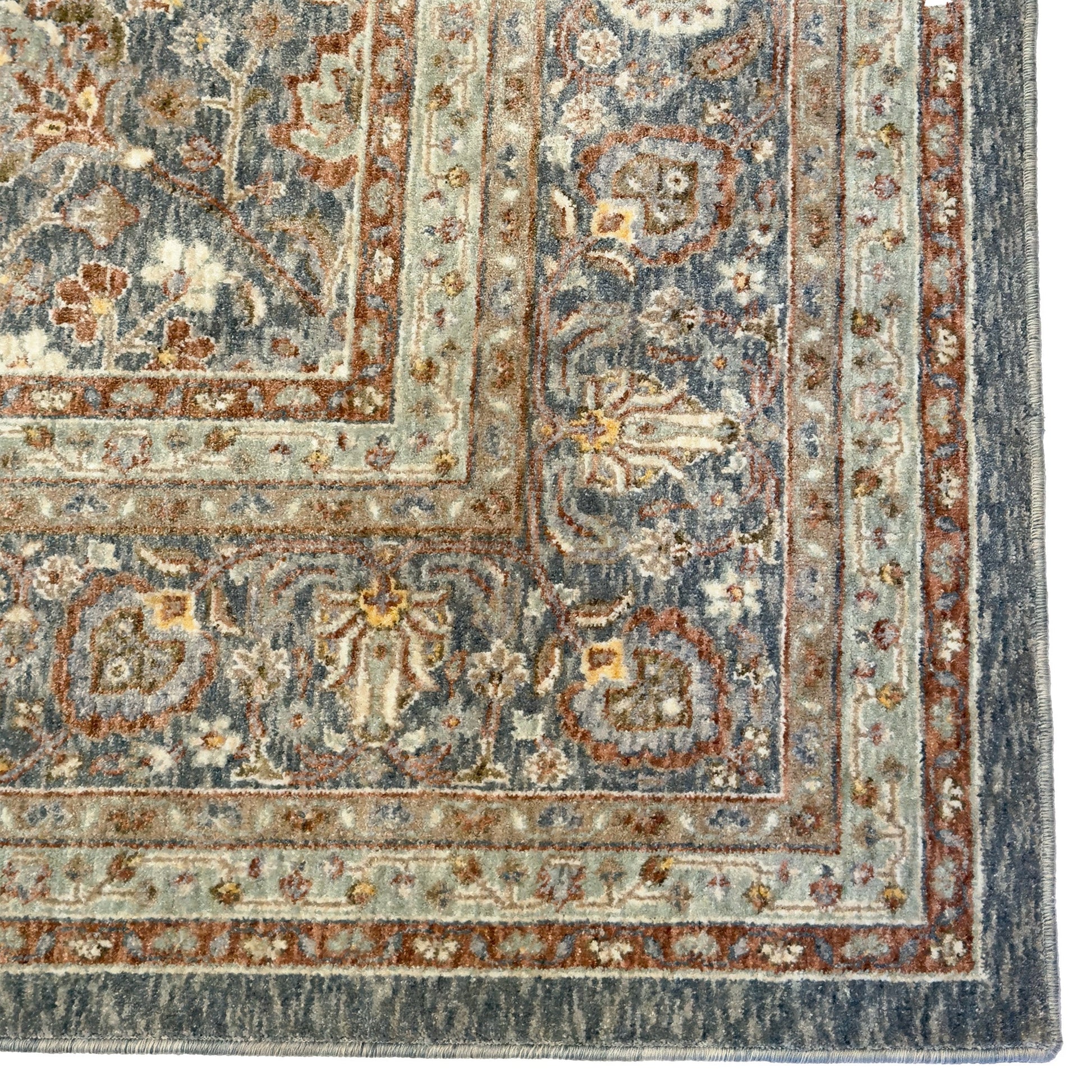 Capel Mt. Pleasant Area Rug - Blue - Corner View