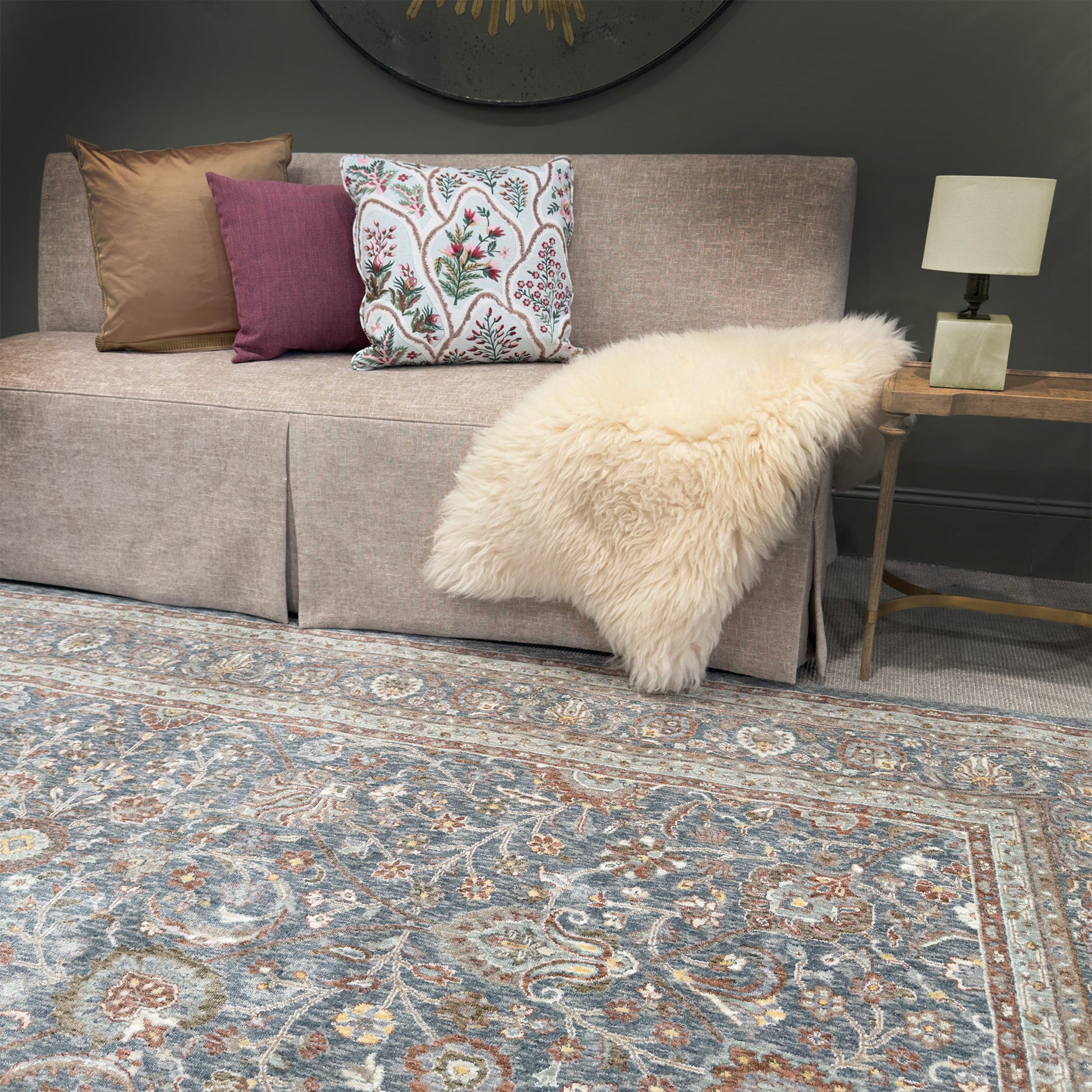 Capel Mt. Pleasant Area Rug - Blue - Lifestyle View