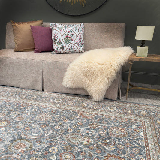 Capel Mt. Pleasant Area Rug - Blue - Lifestyle View