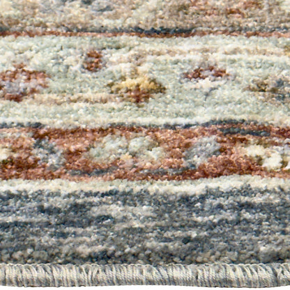 Capel Mt. Pleasant Area Rug - Blue - Cross-Section View