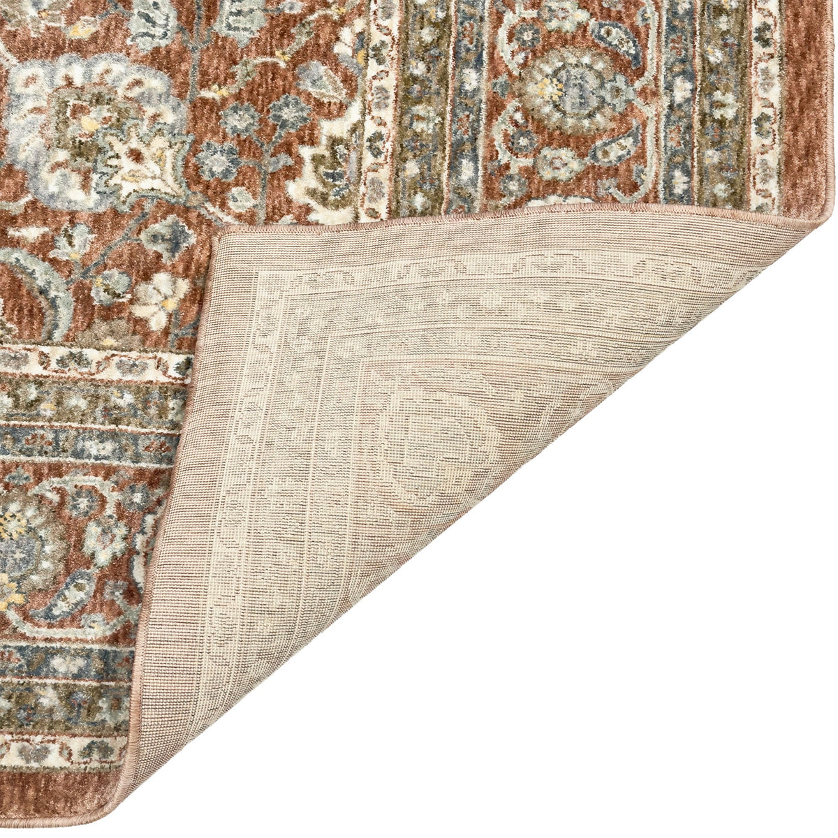 Capel Mt. Pleasant Area Rug - Cerise - Back View