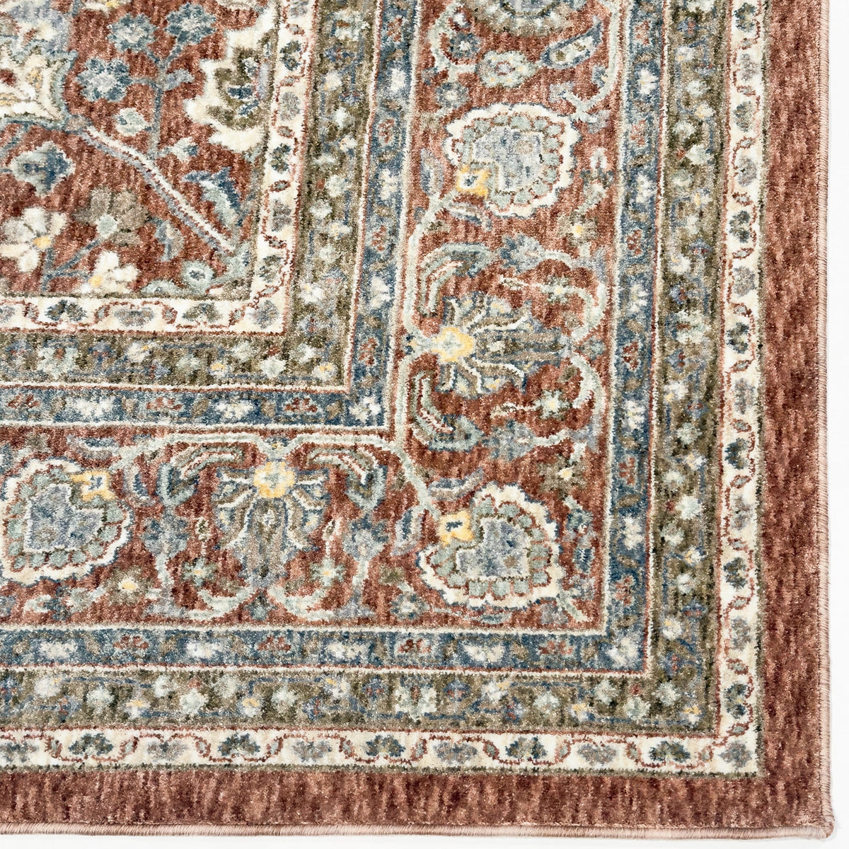 Capel Mt. Pleasant Area Rug - Cerise - Corner View