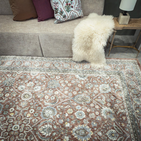 Capel Mt. Pleasant Area Rug - Cerise - Lifestyle View