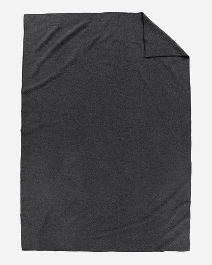Eco-Wise Wool Solid Blanket | Charcoal