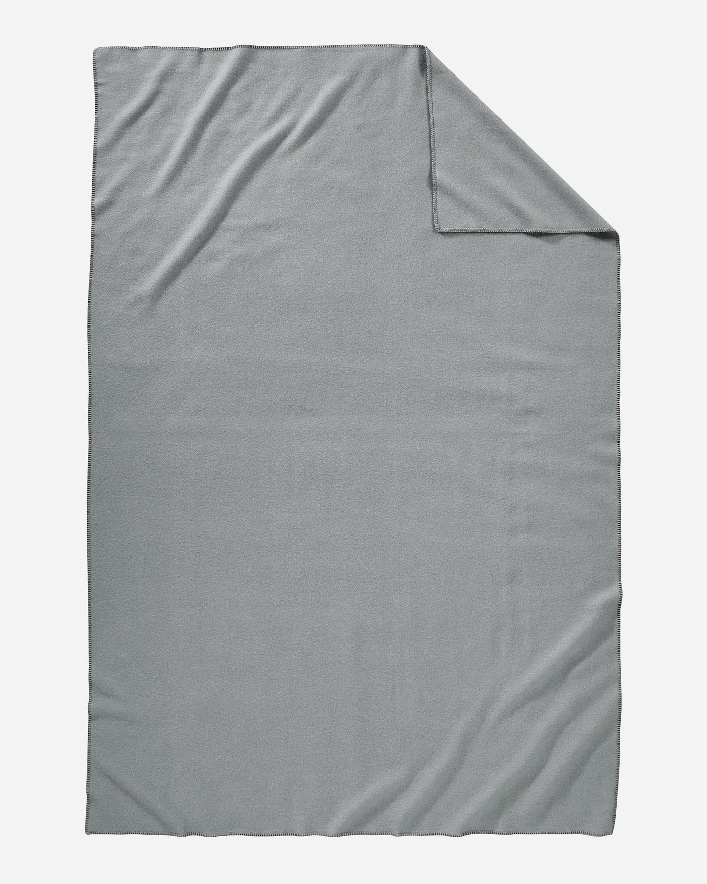 Eco-Wise Wool Solid Blanket | Grey Heather