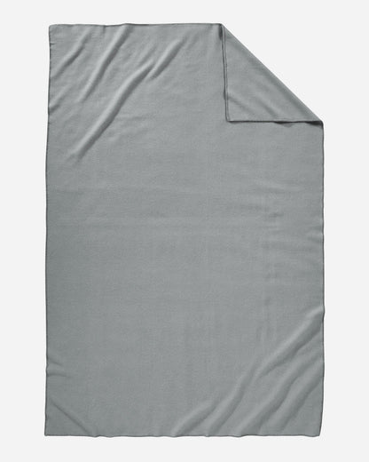 Eco-Wise Wool Solid Blanket | Grey Heather