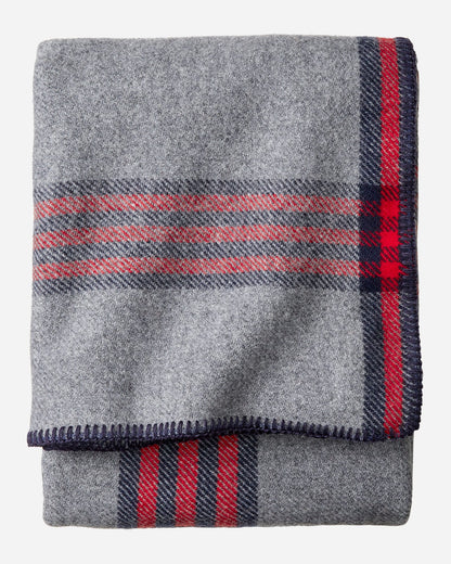 Eco-Wise Wool Plaid/Stripe Blanket | Camp Plaid