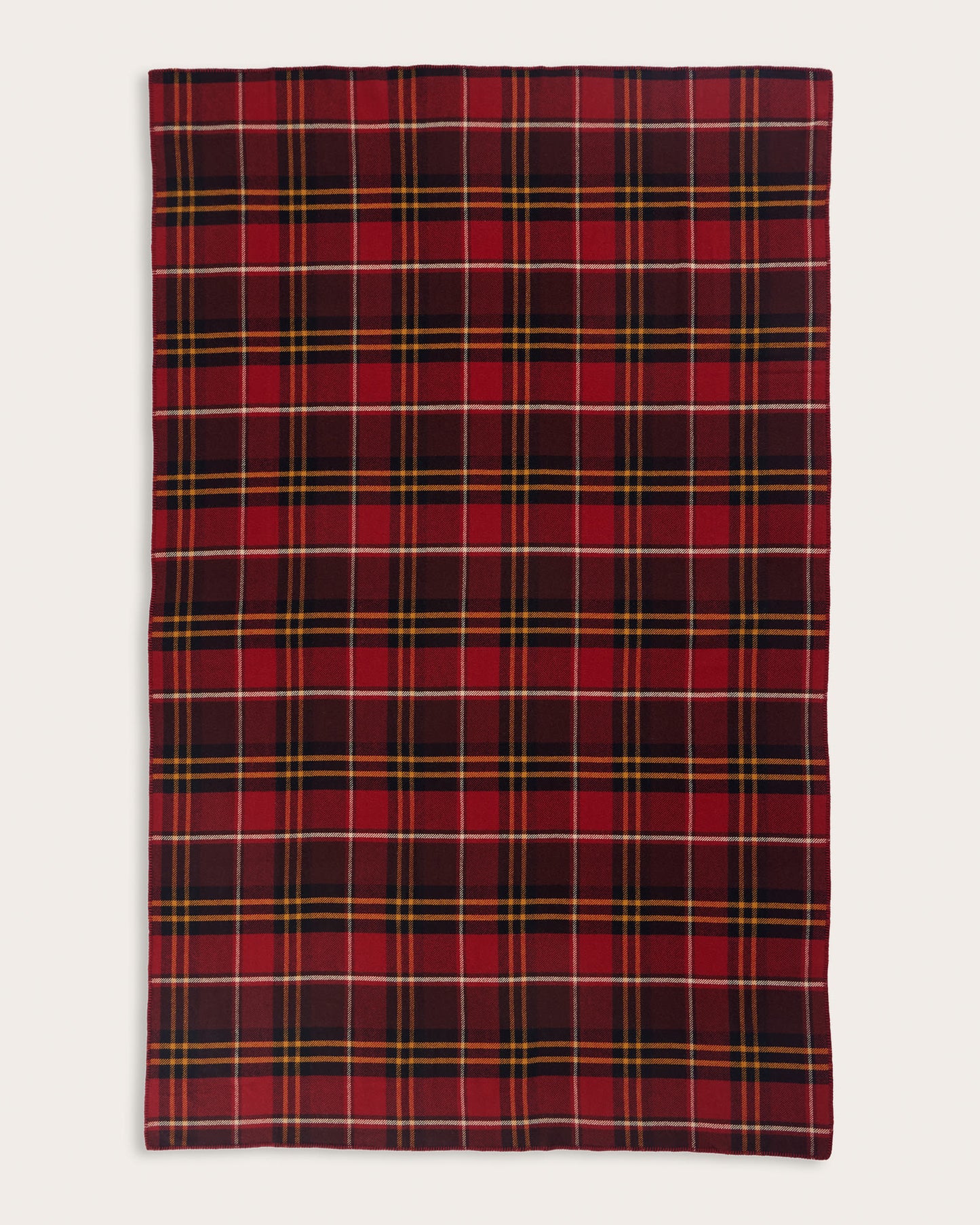 Eco-Wise Wool Plaid/Stripe Blanket | Lodge Plaid