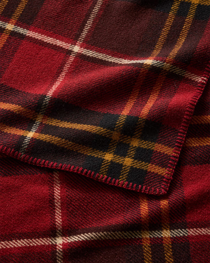 Eco-Wise Wool Plaid/Stripe Blanket | Lodge Plaid