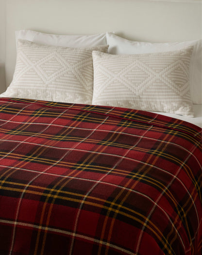 Eco-Wise Wool Plaid/Stripe Blanket | Lodge Plaid