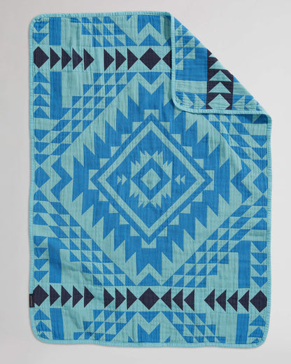 Smith Rock Organic Cotton Baby Blanket | Ocean