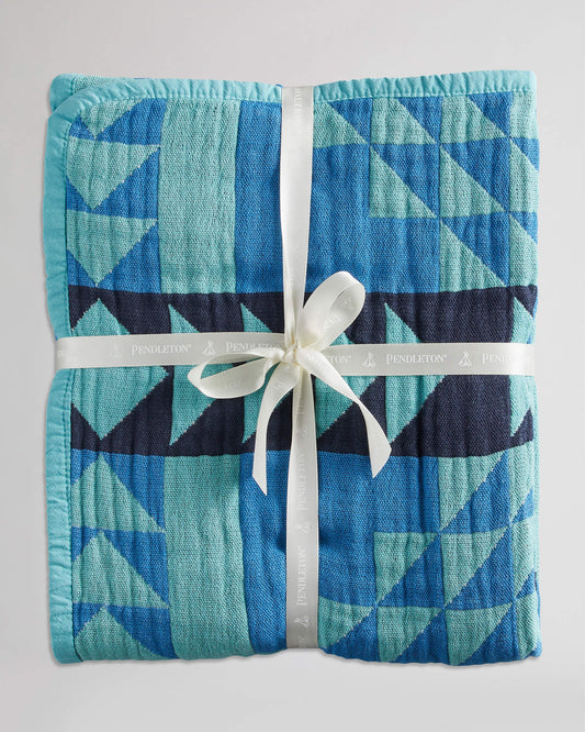 Smith Rock Organic Cotton Baby Blanket | Ocean