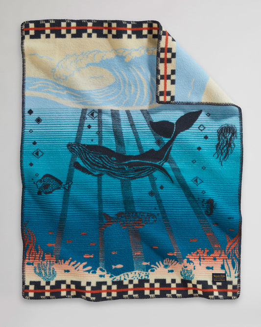 Tide School Crib Blanket