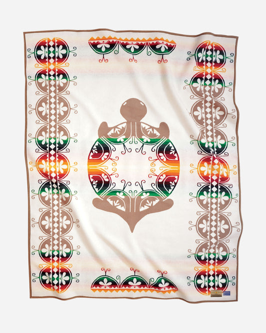 Creation Turtle Blanket | White Multi