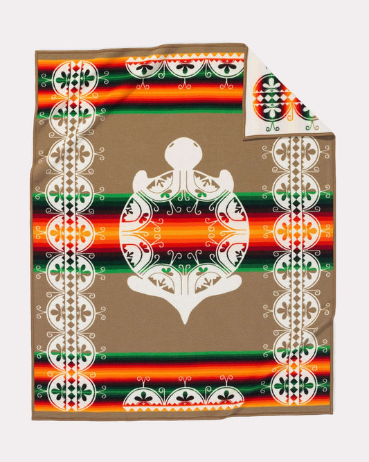 Creation Turtle Blanket | White Multi