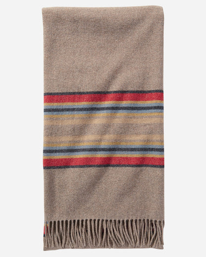 Stripe 5TH Avenue Merino Throw | Mineral Umber