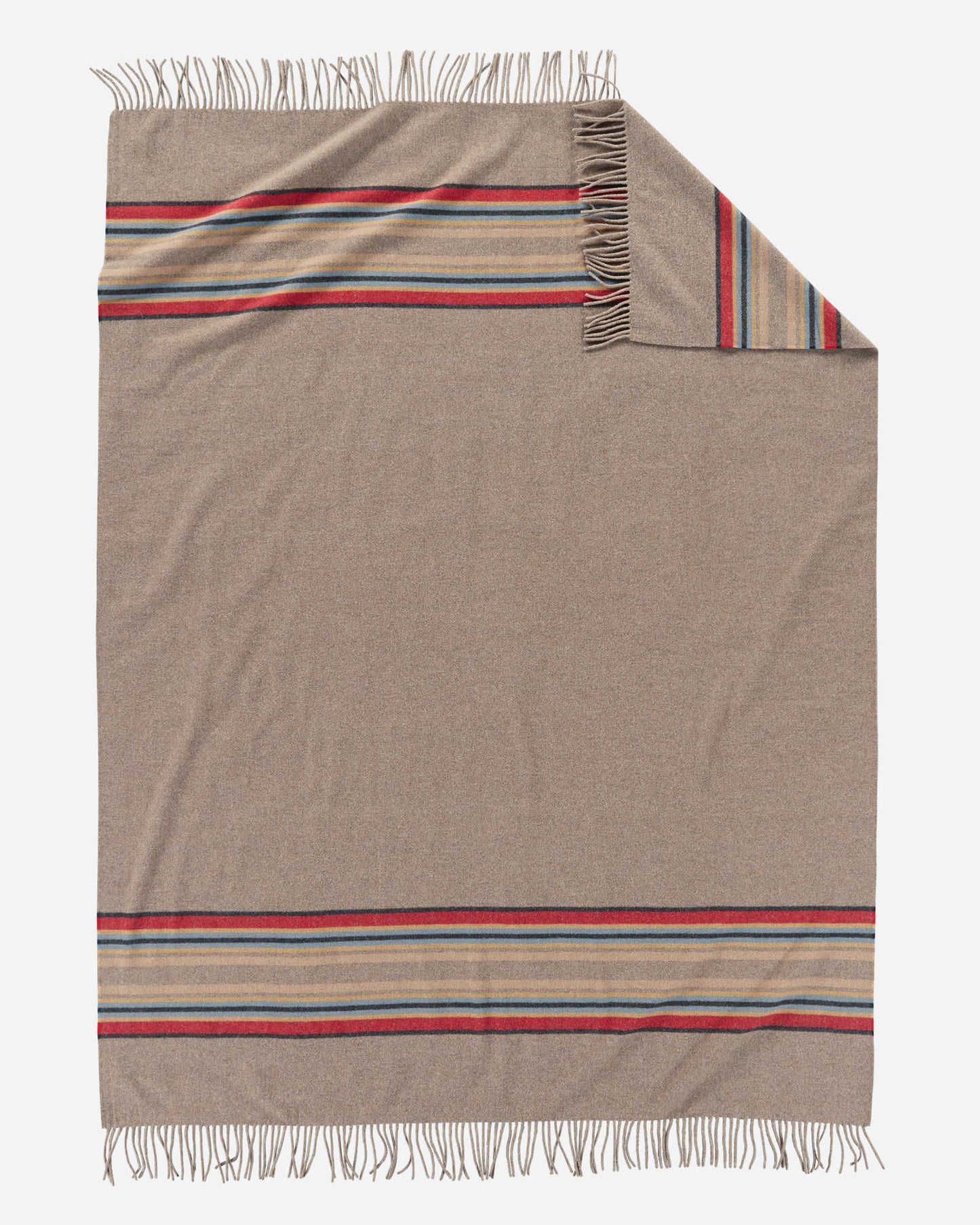 Stripe 5TH Avenue Merino Throw | Mineral Umber