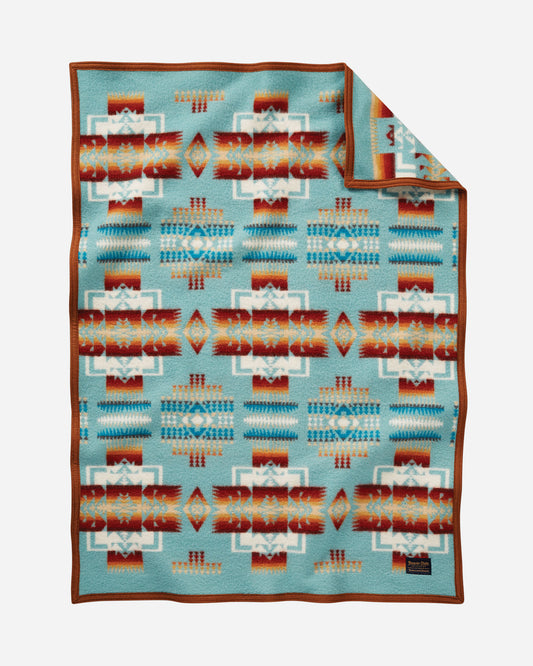 Chief Joseph Crib Blanket | Aqua