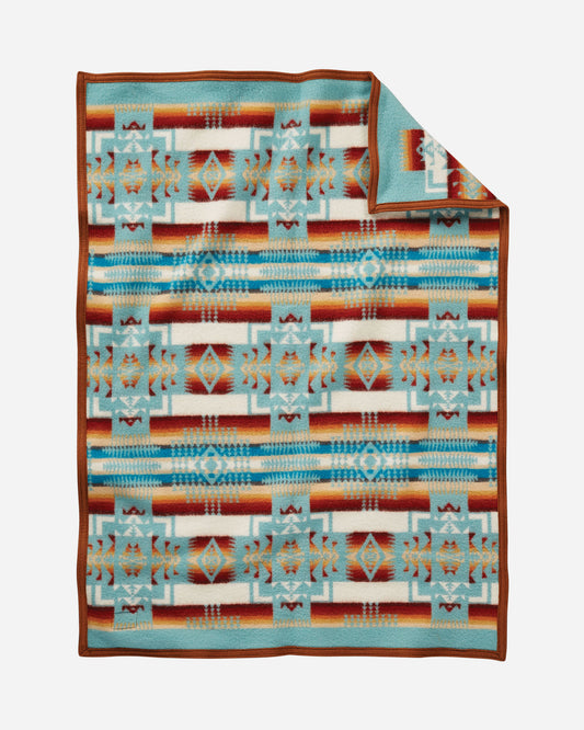 Chief Joseph Crib Blanket | Aqua