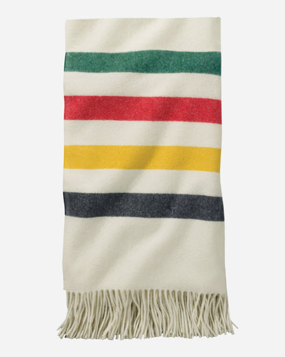 5TH Avenue Glacier Park Merino Throw | White