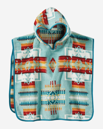 Chief Joseph Hooded Kids Towel | Aqua
