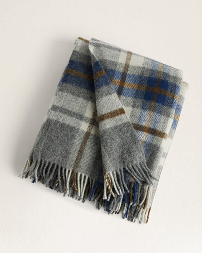 Motor Robe Throw With Leather Carrier | Raleigh Plaid